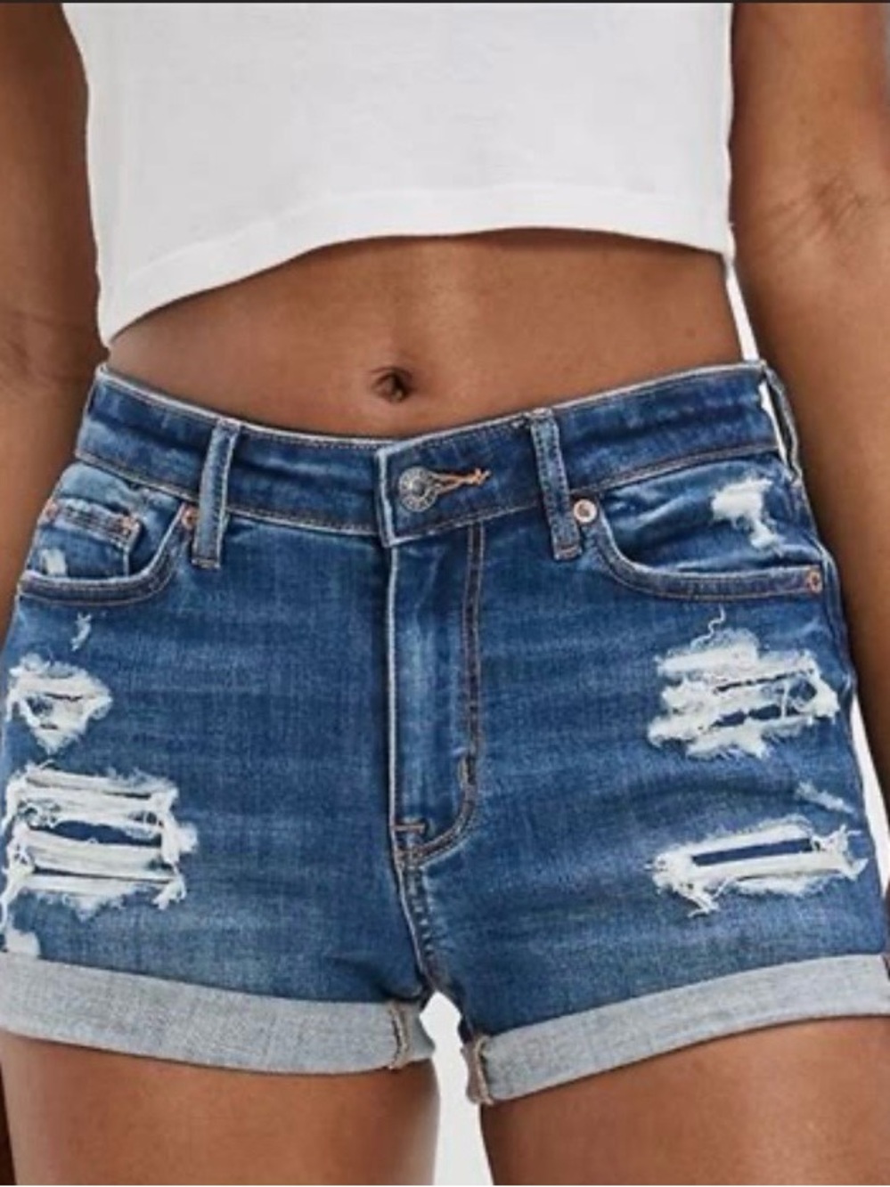 EUC - American Eagle - size 8 curvy high rise shorts